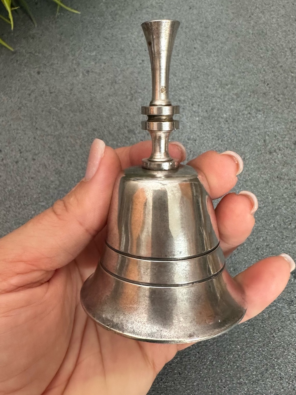 Small Silver coated Hand Bell